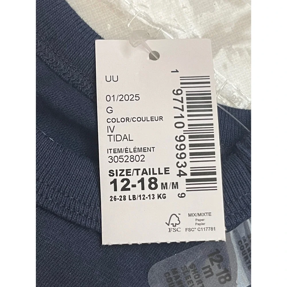 Old Navy Graphic Tee Toddler 12-18M Blue NWT Birthday Boy 3052802
